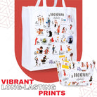 UTOPISH Broadway Tote Bag and Cosmetic Bag Set - Gifts for Musical Theatre Lovers - 26 Unique Designs for Broadway Musical Gifts