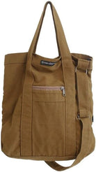 Unisex Retro Crossbody Bag Canvas Large Capacity Purse Vintage Fairy Grunge Hobo Tote Bag Multiple Pockets Handbag (Brown)