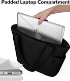 16L Small Tote Bag for Women, 14" Laptop Work Bag, Puffer Handbags Carry on Bags for Beach Commute