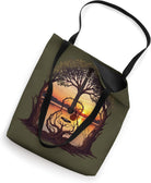Acoustic Guitar Tree Sunset Lake Love Musician Nature Music Tote Bag