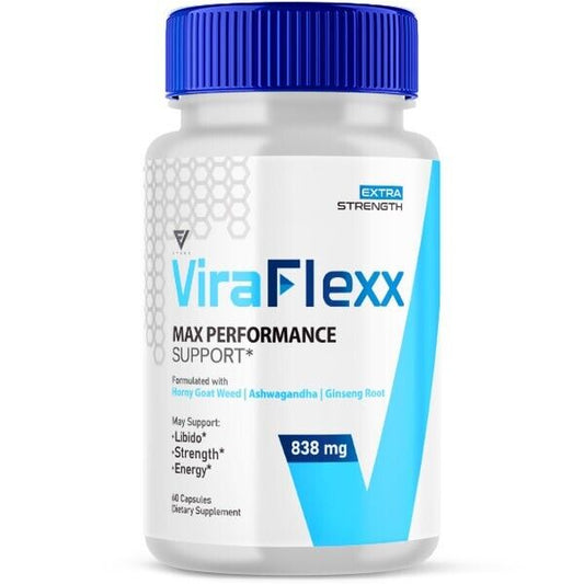 Viraflexx Enhancement Capsules, Vira Flexx Pro Supplement for Men (60 Capsules)