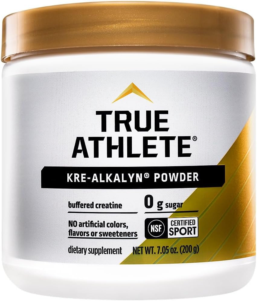 True Athlete Kre Alkalyn Powder - Helps Build Muscle, Gain Strength, and Increase Performance, Buffered Creatine - NSF Certified for Sport (7.05 Ounces Powder)