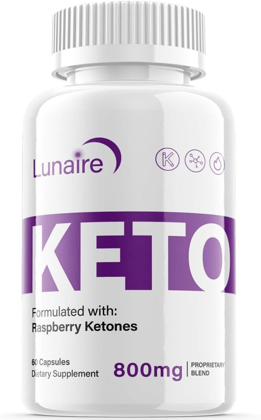 (1 Pack) Lunaire Keto Pills - Support Weight Loss & Fat Burn 800Mg - 60 Pills