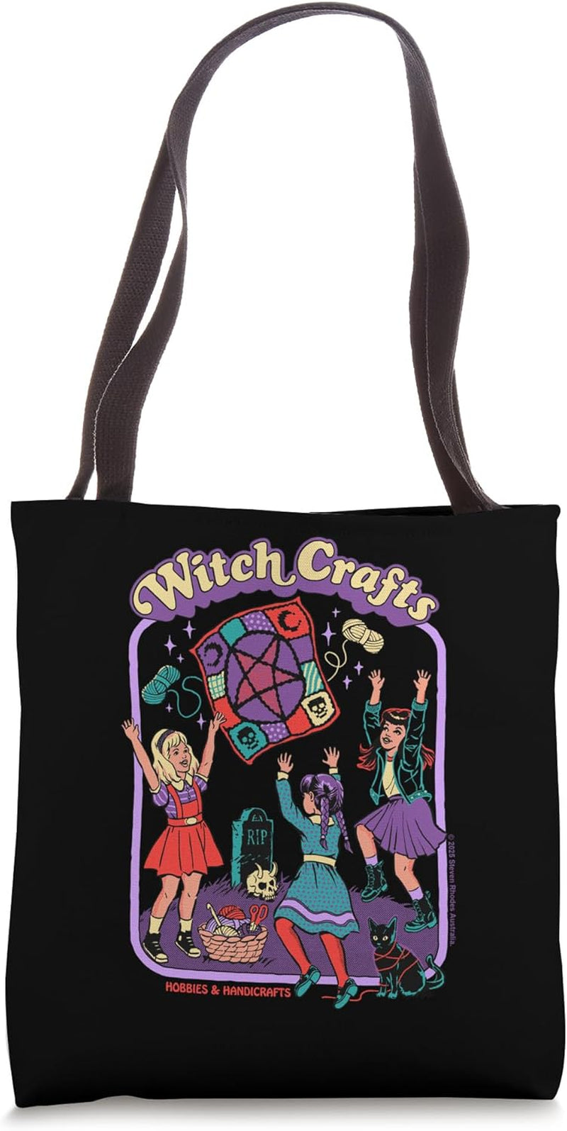 Witch Crafts Sarcastic Retro Vintage Funny Adult Humor Tote Bag