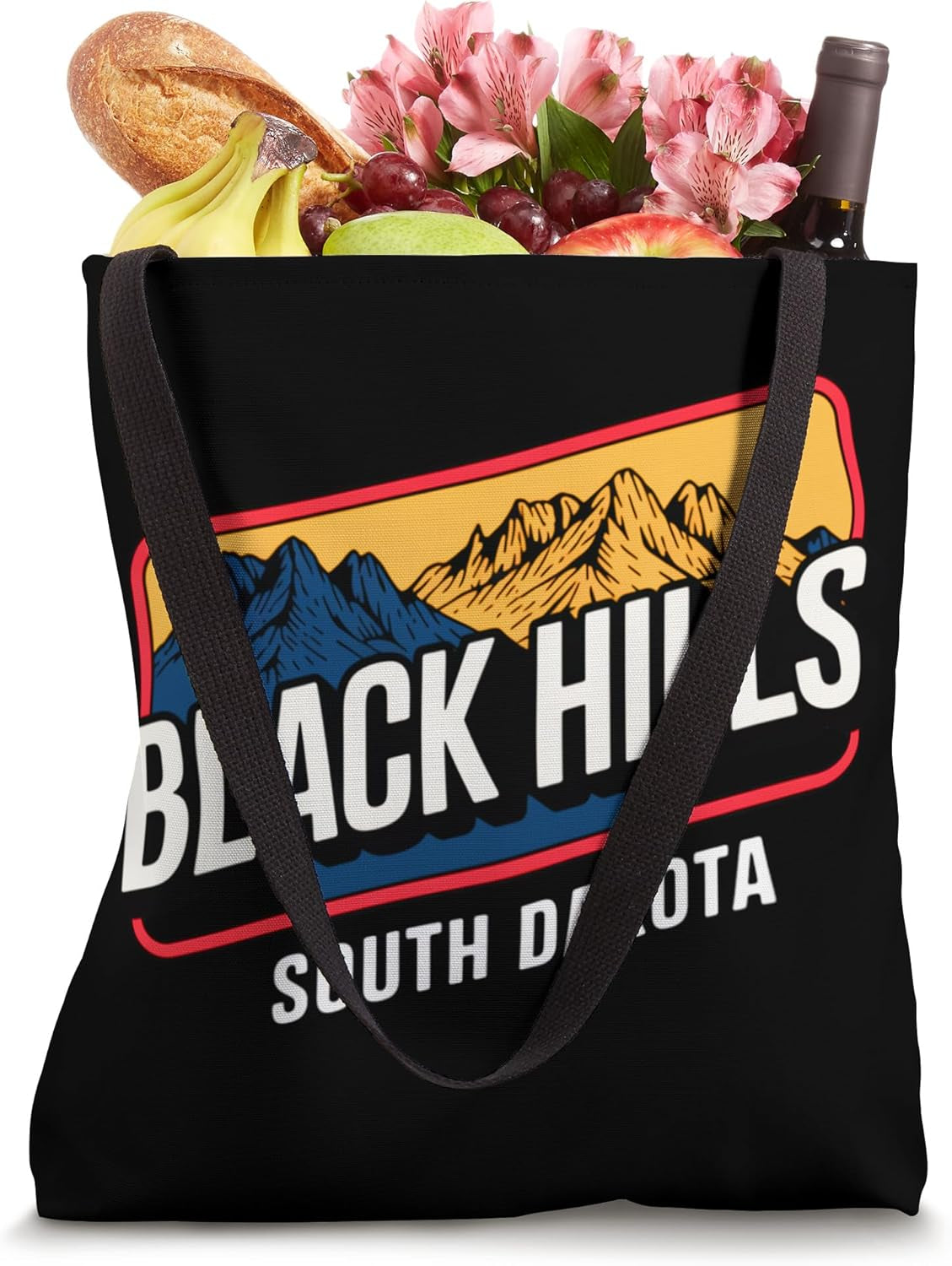 Black Hills, South Dakota, SD Souvenir Vacation Travel Tote Bag