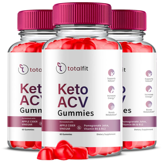 Totalfit Keto + ACV Advanced Weight Loss Gummies Lose Belly Fat OFFICIAL -3 Pack