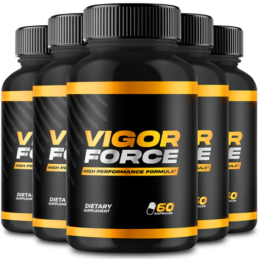 Vigor Force Pills 4 ED 300 Caps BIGD Vigor Force Supplement Capsules (5 Bottles)