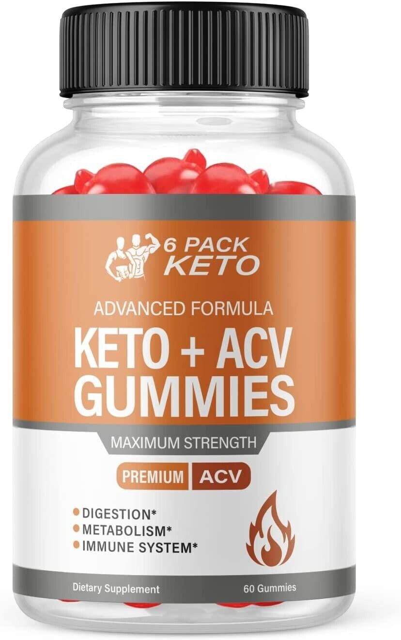 (1-Pack) 6 Pack Keto ACV Gummies, Weight Loss, Fat Burner, Appetite Suppressant