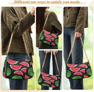 Shoulder Bags for Women Watermelon Hobo Tote Handbag Small Clutch Purse with Zipper Closure