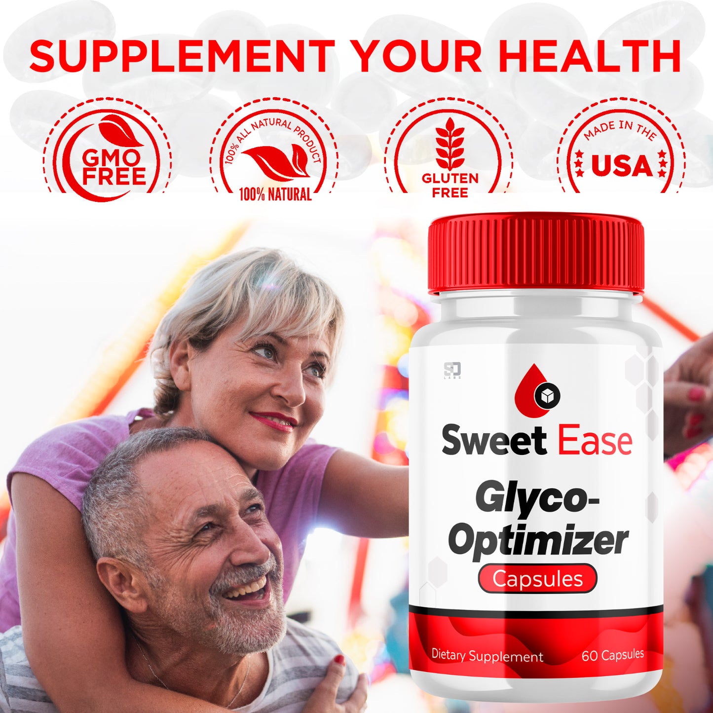 Sweet Ease Glyco Optimizer - Natural Glycogen Support Supplement (5 Pack)