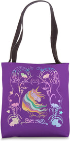 Unicorn Academy Enchanting Graphic Logo Tote Bag