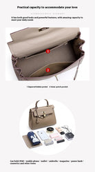 28 Waxed Thread Leather Handmade Bag - Original Version Top-Grain Cowhide Leather Crossbody & Tote Bag for Women