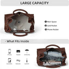 Women'S Suede Purse Vintage Top Handle Bag,Large Capacity Suede Tote Bags,Adjustable Strap Daily Sling Bag