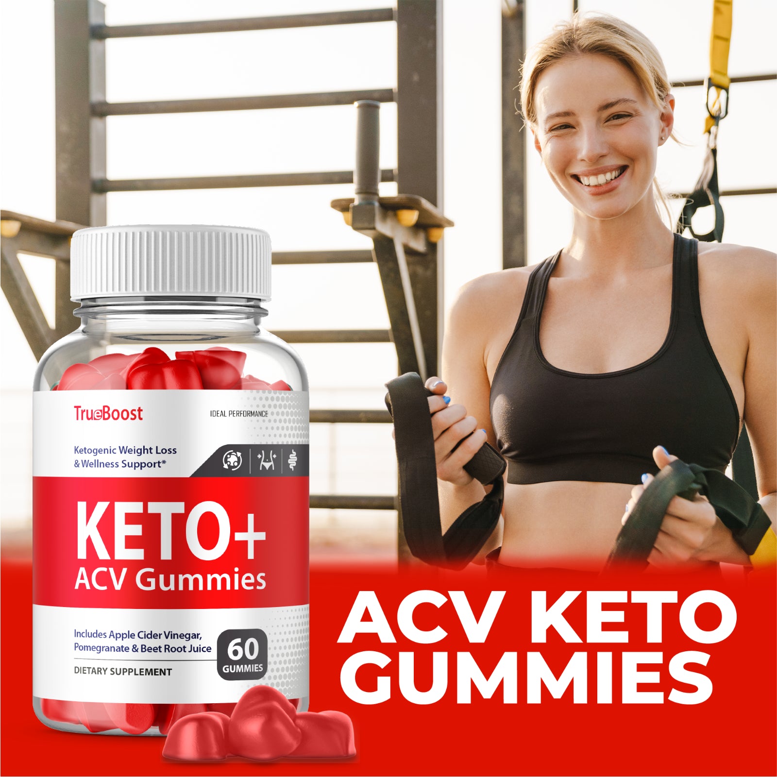 True Boost Keto plus ACV Gummies for Weight Loss (180 Gummies)