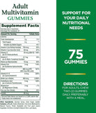 Nature'S Bounty Adult Multivitamin Gummies, Vitamin Supplement, Daily Nutritional Needs, Orange, Cherry and Grape Flavor, 75 Gummies
