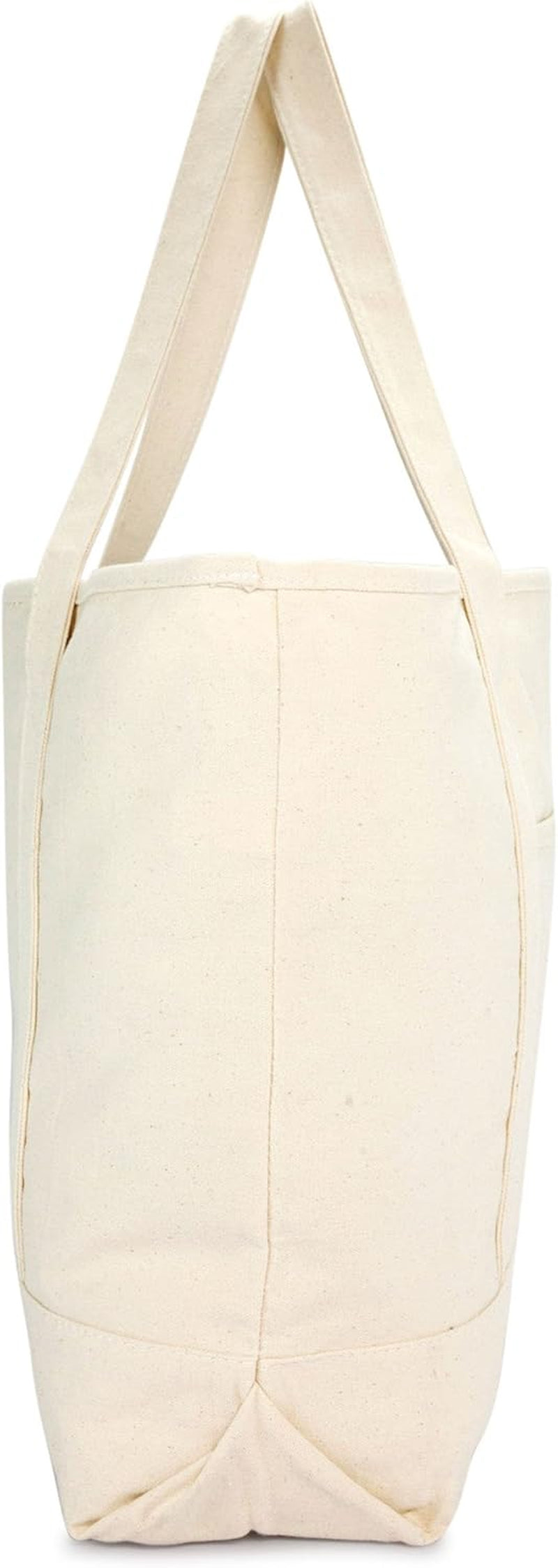 DALIX Monogram Bag Personalized Totes for Women Open Top Natural Letter A-Z
