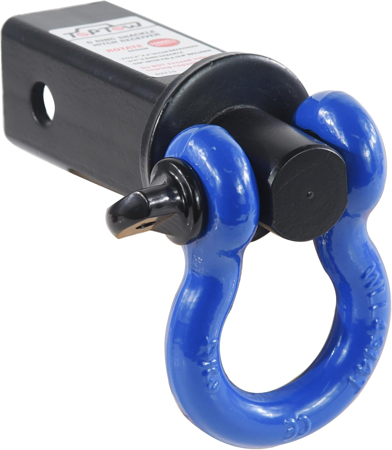 TOPTOW Trailer Recovery Shackle Tow Hitch (Capacity 4,536 Kg) Fits for 50.8 Mm R