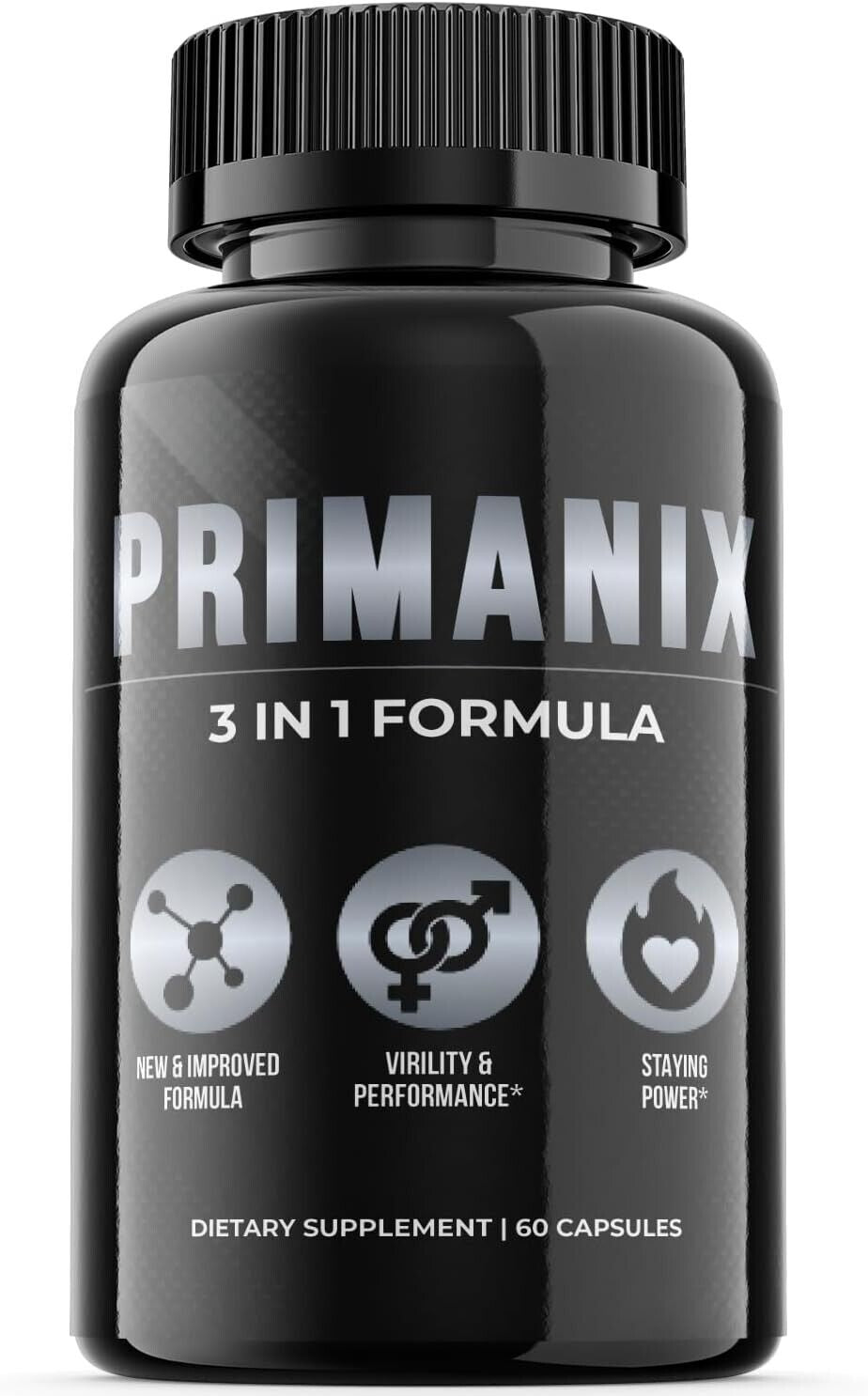 (1 Pack) Primanix Pills - Male Vitality Supplement Pills, Vegan - 60 Capsules