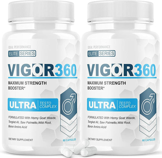 Vigor 360 Ultra Testo Complex Elite Series Vigor360 Capsulas Pastilla (2 Pack)