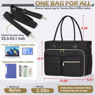 15.6" Women'S Laptop Tote Bag for Teachers & Nurses - Insulated Pocket Professional Work Bag - Messenger Briefcase for Office, College & Nursing