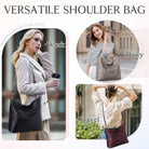 VASCHY Hobo Bags for Women, Vegan Leather Large Handbag Tote Slouchy Shoulder Bag Purse W Convertible Crossbody Strap