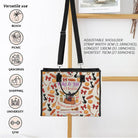 FOTAP Kiki'S Anime Lover Gift Kiki&Jiji’S Bed and Breakfast Inspire Tote Bag Black Cat Lover Handbag Animated Movie Gift