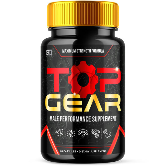 Top Gear Male Pills - Boost Daily Energy and Support Vitality 60 Capsules