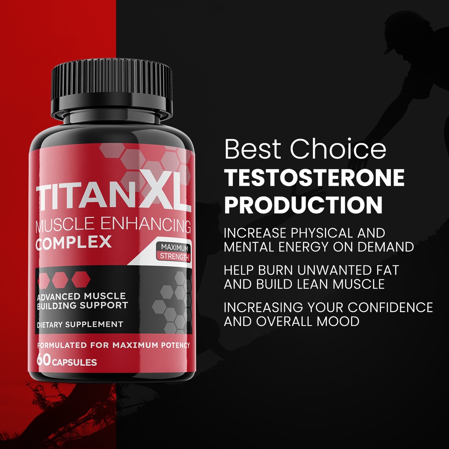 Titan XL - Male Virility - 3 Bottles - 180 Capsules