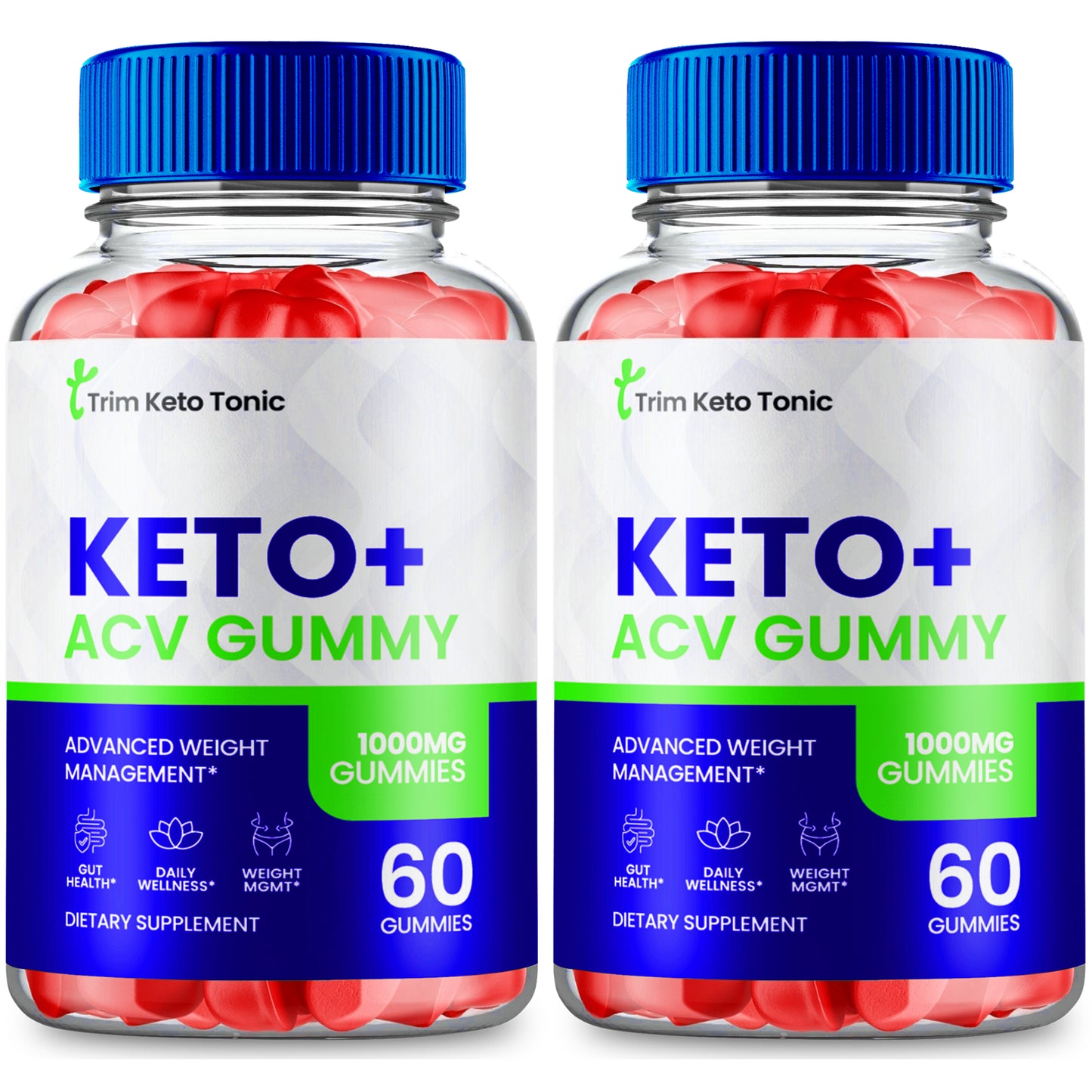 Trim Keto Tonic ACV Gummies - Official Formula (2 Pack)