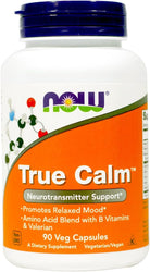 Now Foods True Calm Amino Relaxer 90 Veg Capsules 2 Pack