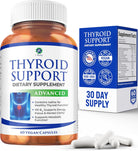 1 Body Thyroid Support Supplement for Women and Men | Supports Energy & Mental Clarity with Ashwagandha, Iodine, Zinc & B12 | Selenium Supplement | 30 Day Supply
