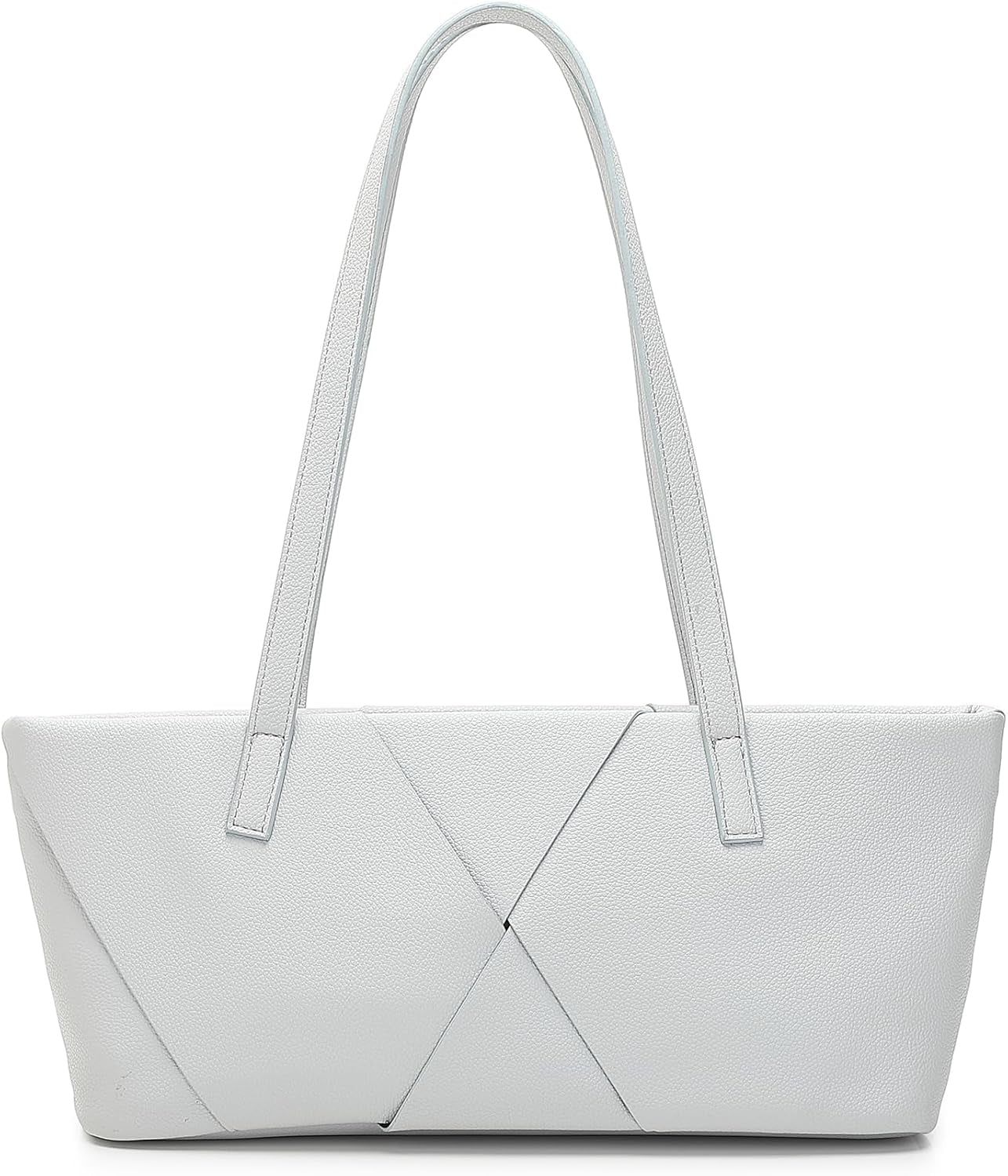 Women'S Fashion Versatile Knitted Large Capacity Zipper Long Tote Handheld Shoulder Bag