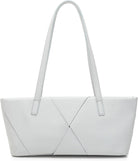 Women'S Fashion Versatile Knitted Large Capacity Zipper Long Tote Handheld Shoulder Bag