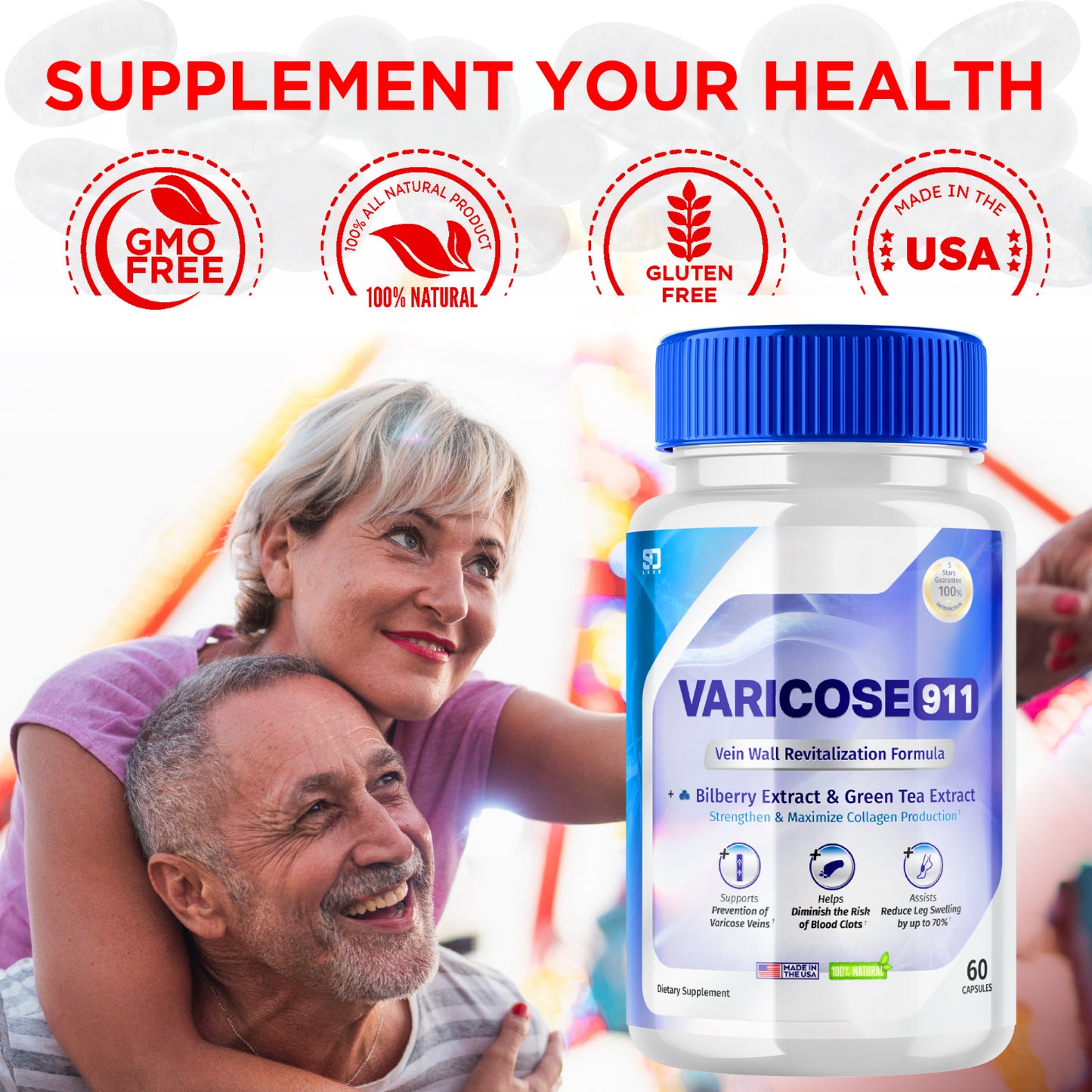 Varicose 911 - Enhance Daily Wellness and Collagen Support (5 Pack)