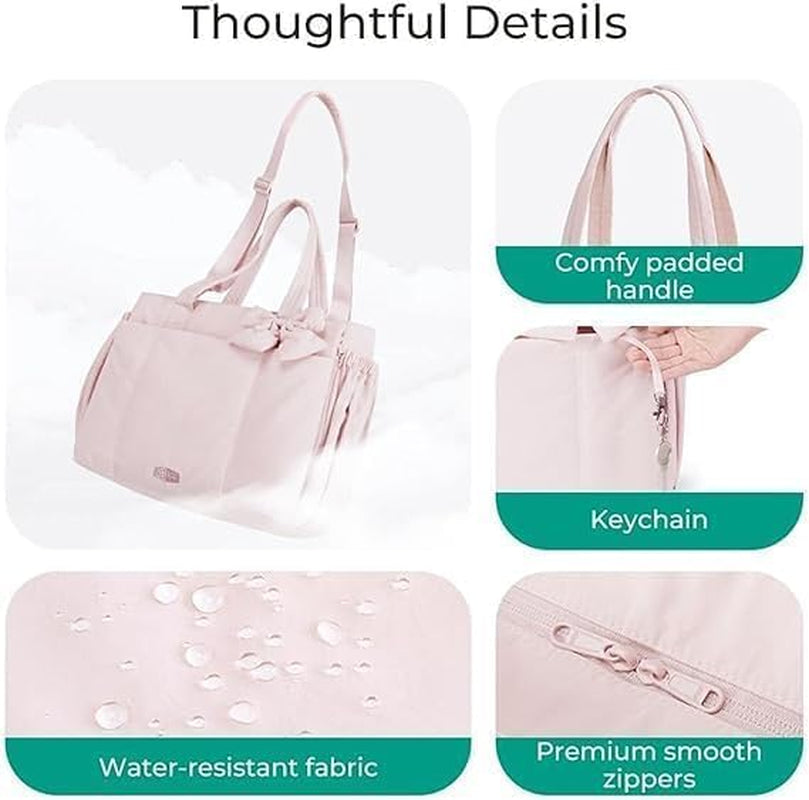 Crush Bow Tote Bag for Women, Fluffy & Lightweight Crush Bow Tote Bag for Women, Perfect for Daily Commuting, Shopping&Travel