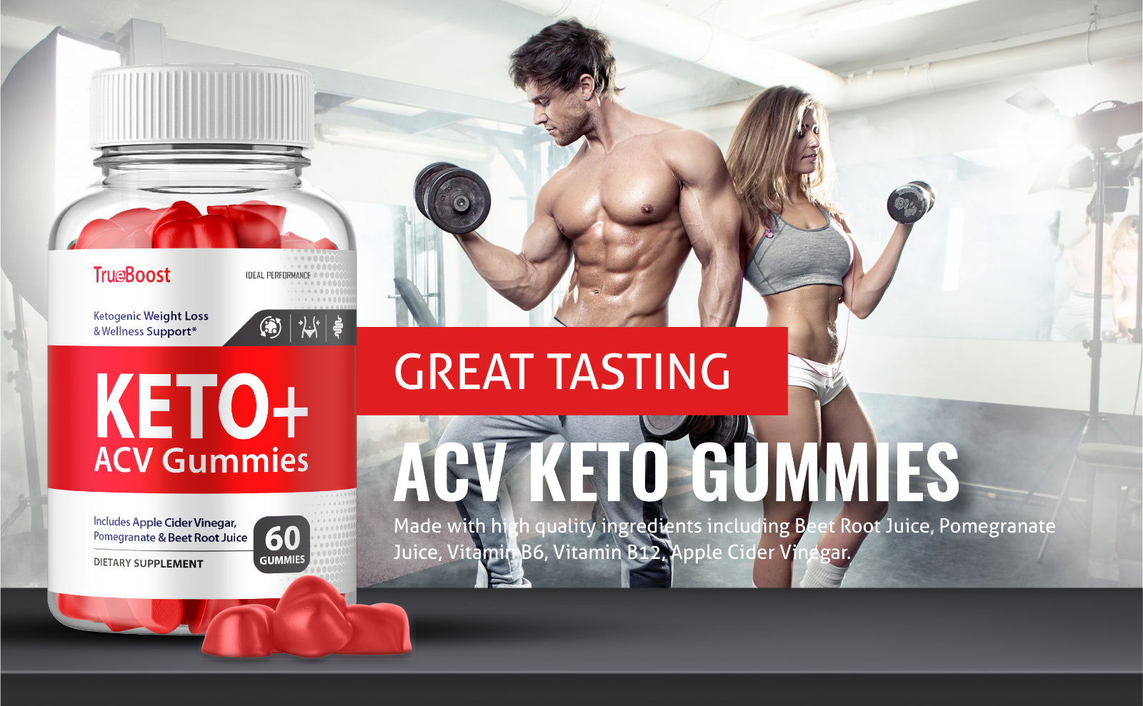 True Boost Keto plus ACV Gummies for Weight Loss (300 Gummies)