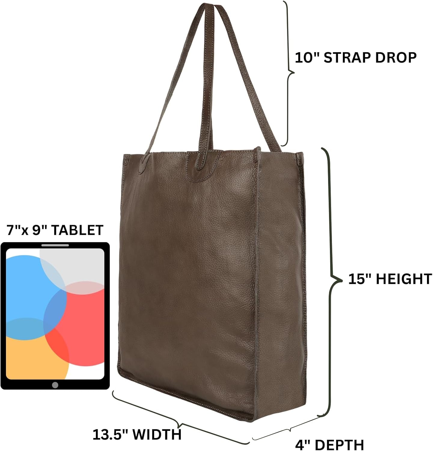 Vaan & Co. Tote – Upcycled Genuine Leather Shoulder Bag, Sustainable & Stylish Handbag for Everyday Use