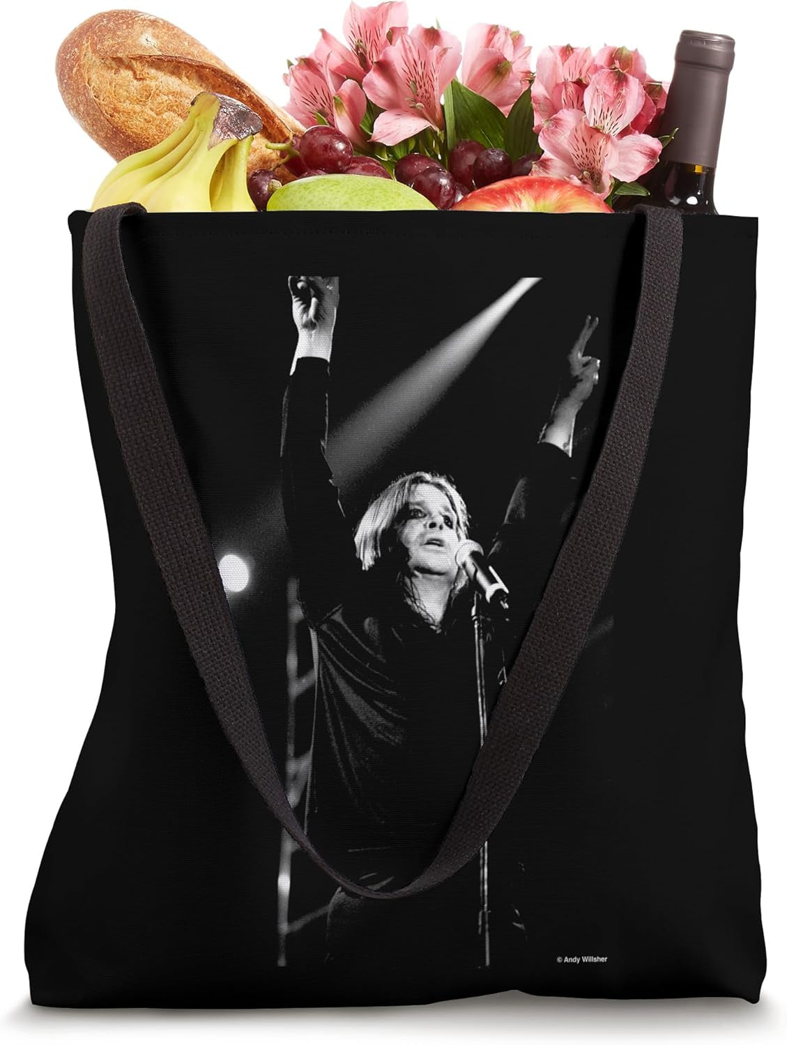 Black Sabbath Ozzy Osbourne Prince of Darkness Andy Willsher Tote Bag