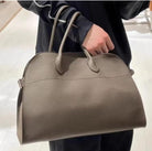 2025 Leather Tote Bag for Women Large Tote Bag Retro Top-Handle Work Bag Trendy PU Leather Shoulder Bag (Black Chamois)