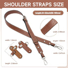 2025 Purse Straps Replacement, Leather Handbag Crossbody Shoulder Strap for S/M/L Tote Bag Women