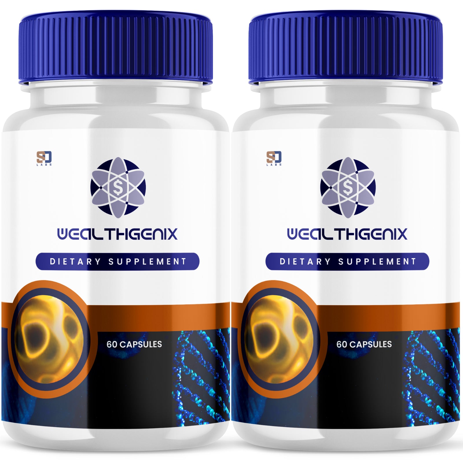 Wealthgenix Supports Cognitive Health, Wellness and Enhances Memory (2 Pack)