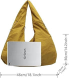 Women Solid Color Draped Tote Bag, Large Capacity Draped Tote Bag, Fashion Versatile Shoulder Purses