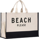 VANESSA ROSELLA Beach Tote Bag XL Oversized Zipper and Inner Pockets