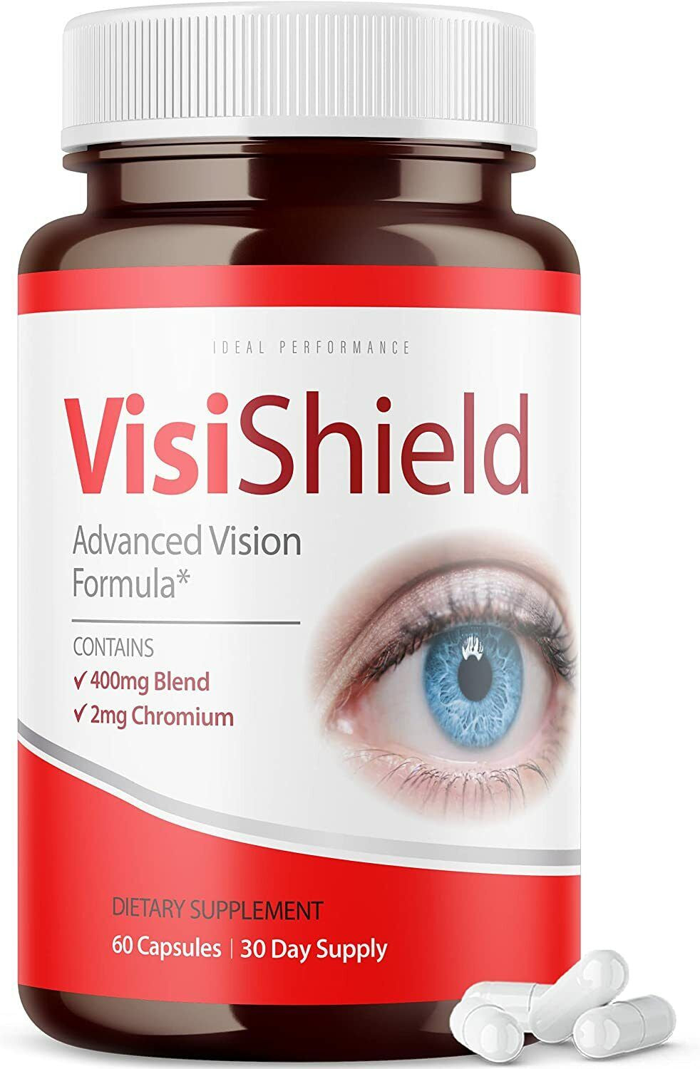 Visishield Advanced Vision Formula for Eyes Supplement Pills Vitamins 60 Capsule