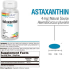 SOLARAY Astaxanthin 4 Mg | Antioxidant | Healthy Eye, Skin, Cardiovascular Function & Joint Support | 60 Softgels