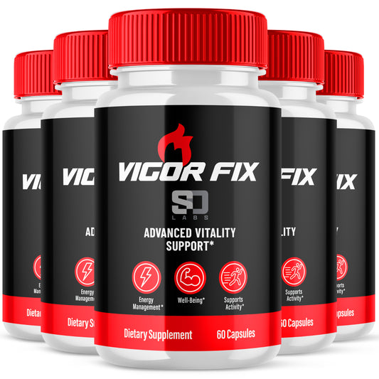 Vigor Fix Male Health Pills - Boost Masculine Vitality and Performance (5 Pack)