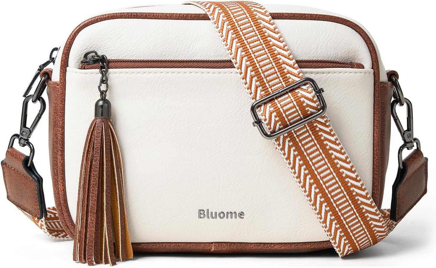 Bluome Small Crossbody Purse for Women – Multi Pocket Travel Purses Crossbody Bag Shoulder Handbags with Adjustable Strap