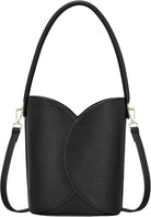 Bucket Bag for Women Vegan Leather Handbags with Removable Strap Small Shoulder Purse Crossbody Totes Bags