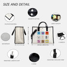 Korean Characters Tote Bag Army Boys Gift Purple Whale Tote Korean Inspired Shoulder Bag Army Members Fans Merch
