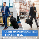 Underseat Carry on Luggage Bag Airplanes Personal Item Bag, Weekender Overnight Gym Tote Bag Travel Duffel Bags for Men Women